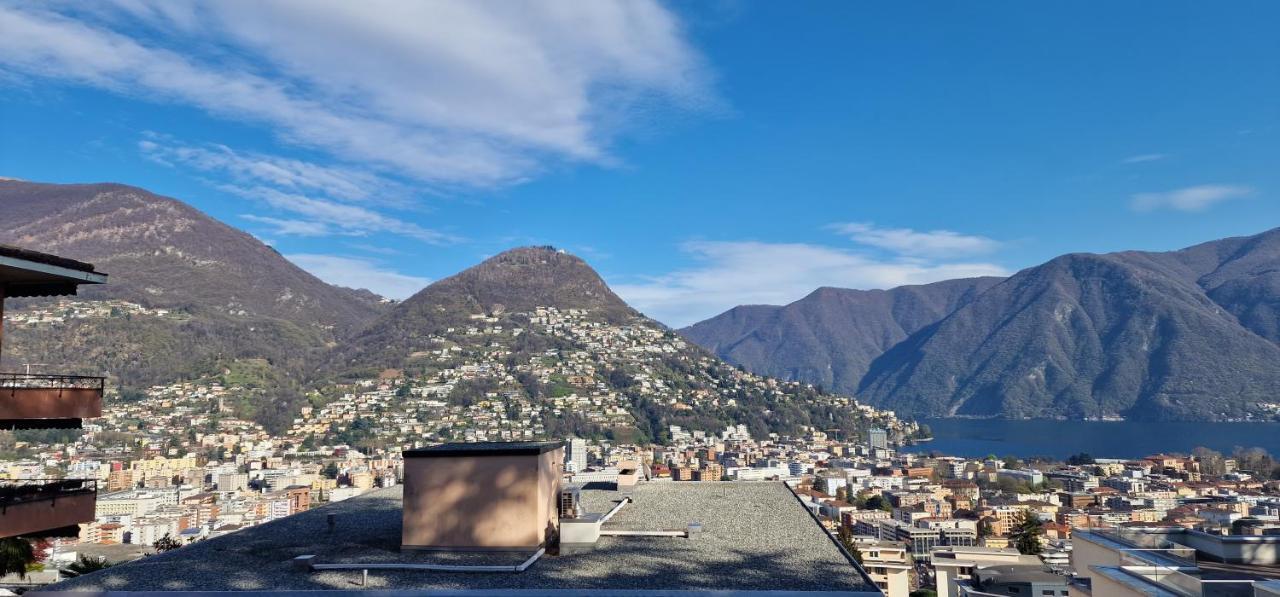 Lugano Lakeview Apartment Private Parking & Self Check-In Esterno foto