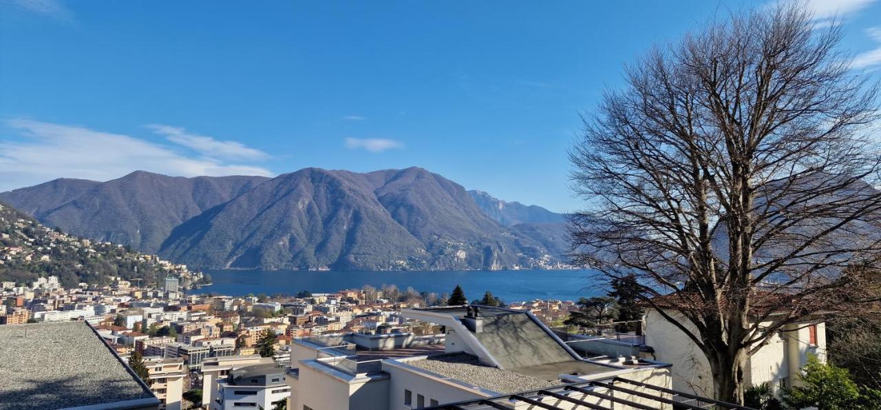 Lugano Lakeview Apartment Private Parking & Self Check-In Esterno foto