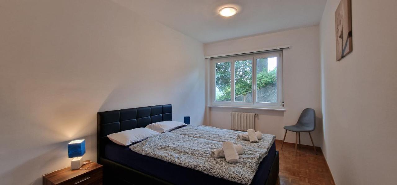 Lugano Lakeview Apartment Private Parking & Self Check-In Esterno foto